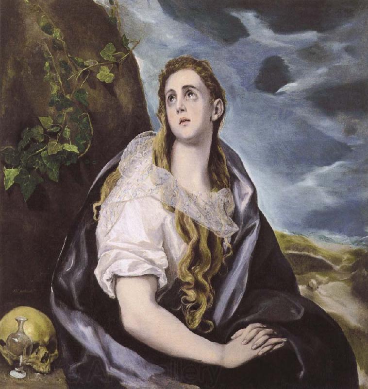 El Greco Mary Magdalen in Penitence Spain oil painting art